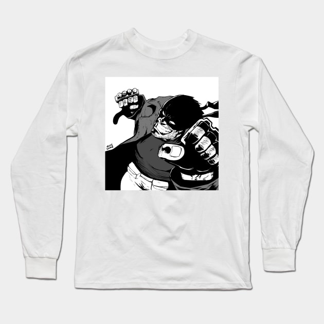 Knuckle Duster Long Sleeve T-Shirt by MikeKevan